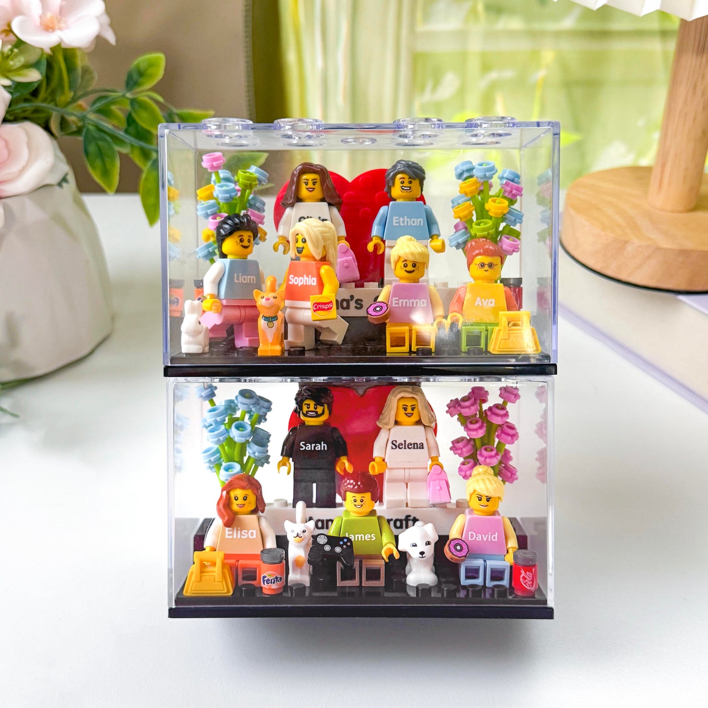 Custom Family Mini Brick Figures Gift Set
