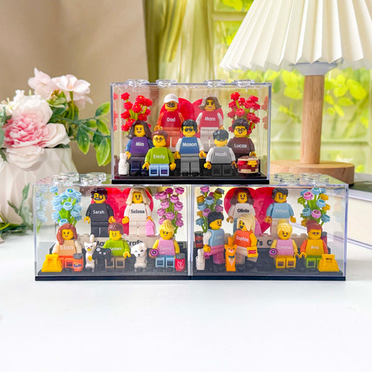 Custom Family Mini Brick Figures Gift Set