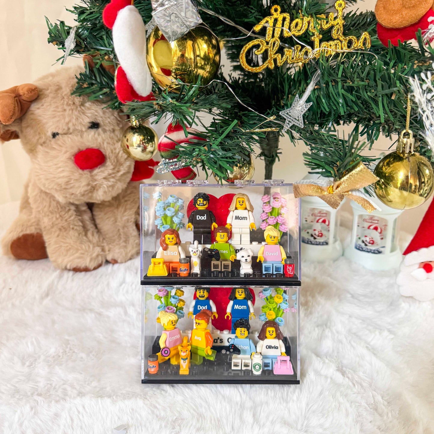 Custom Family Mini Brick Figures Gift Set