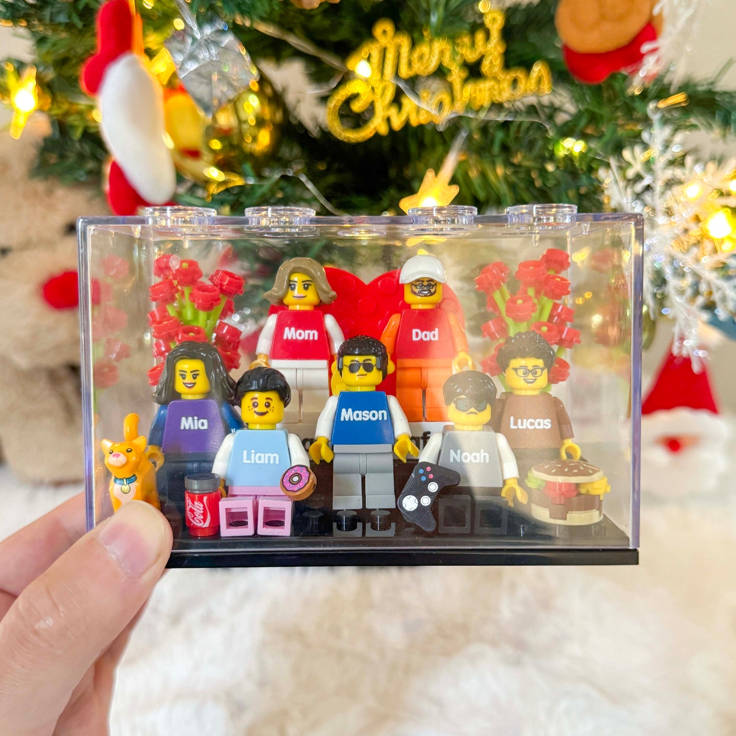 Custom Family Mini Brick Figures Gift Set