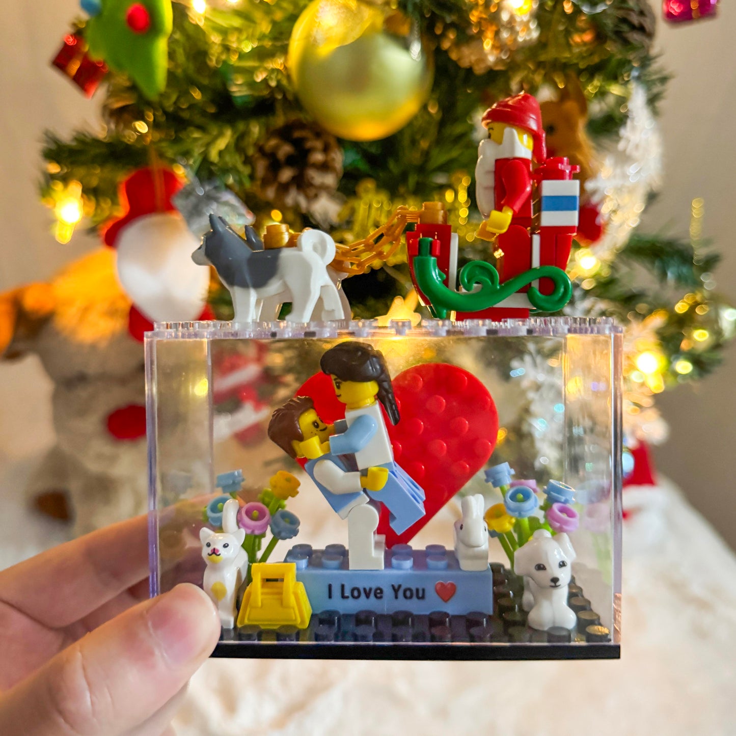 Custom Couple Mini Brick Figures Gift Set