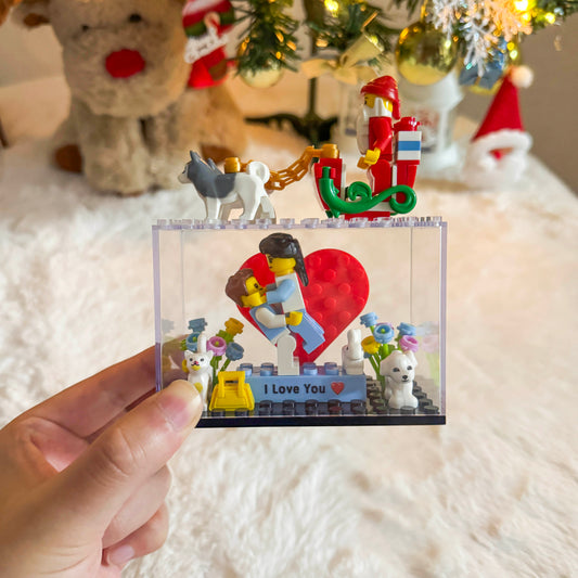 Custom Couple Mini Brick Figures Gift Set